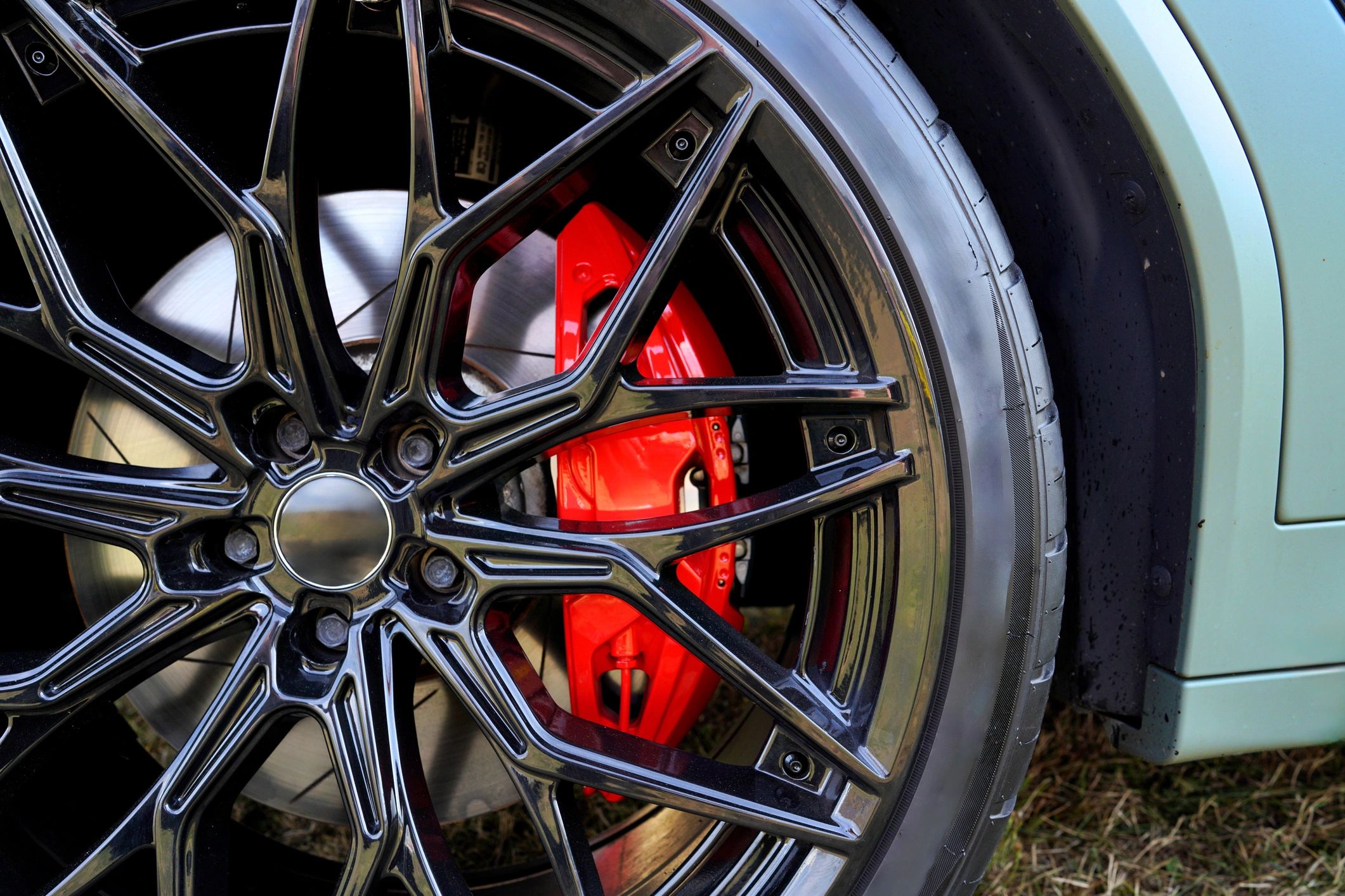 Performance brake and wheel detail